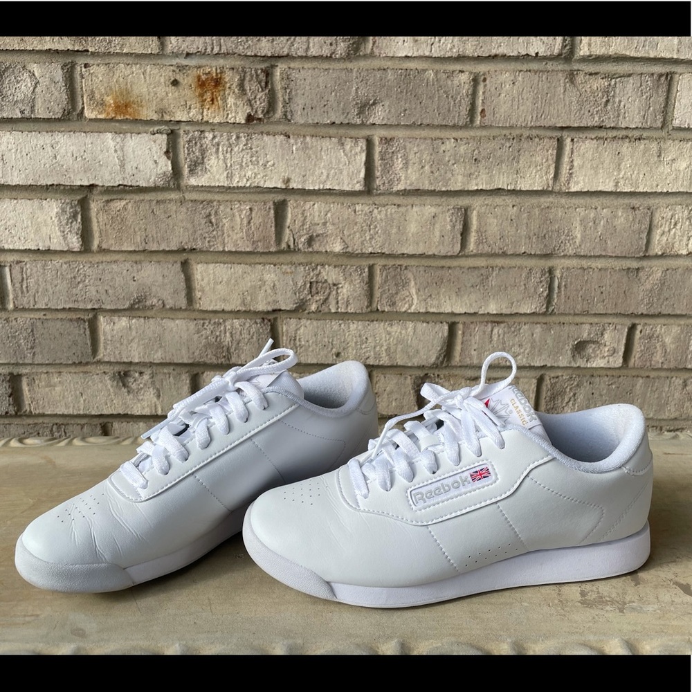 White Reebok sneakers